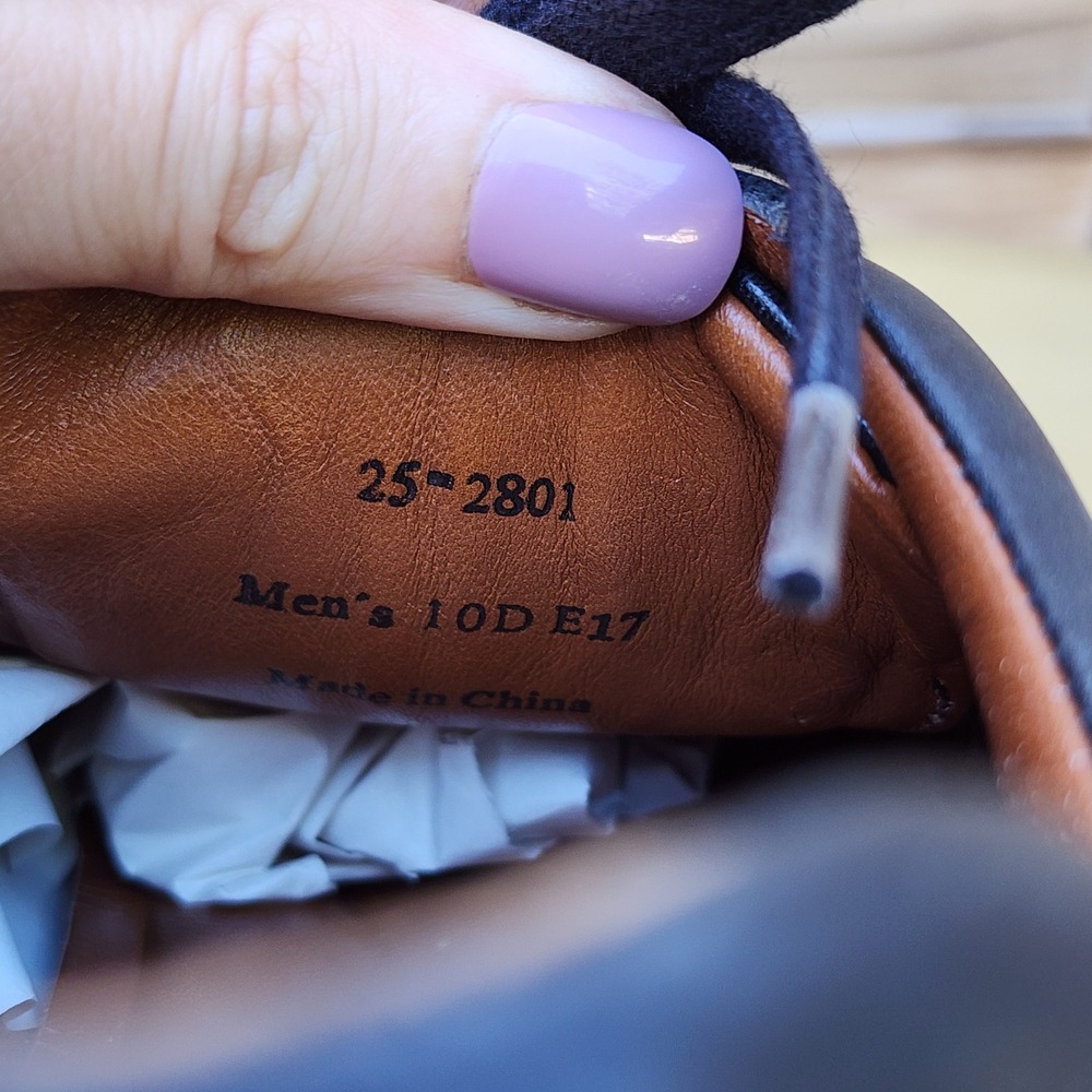 Johnston & Murphy Sz 10 D Black Leather Sneaker Quiet Luxury Old Money Casual - Picture 6 of 6